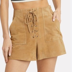Fifth & Mode Brown Suede Shorts
